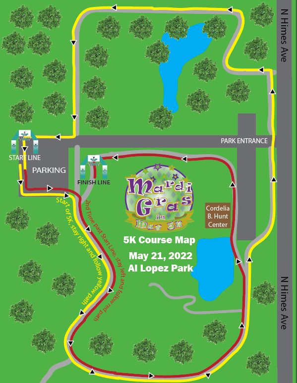 2022 Mardi Gras in May Tampa Course Map