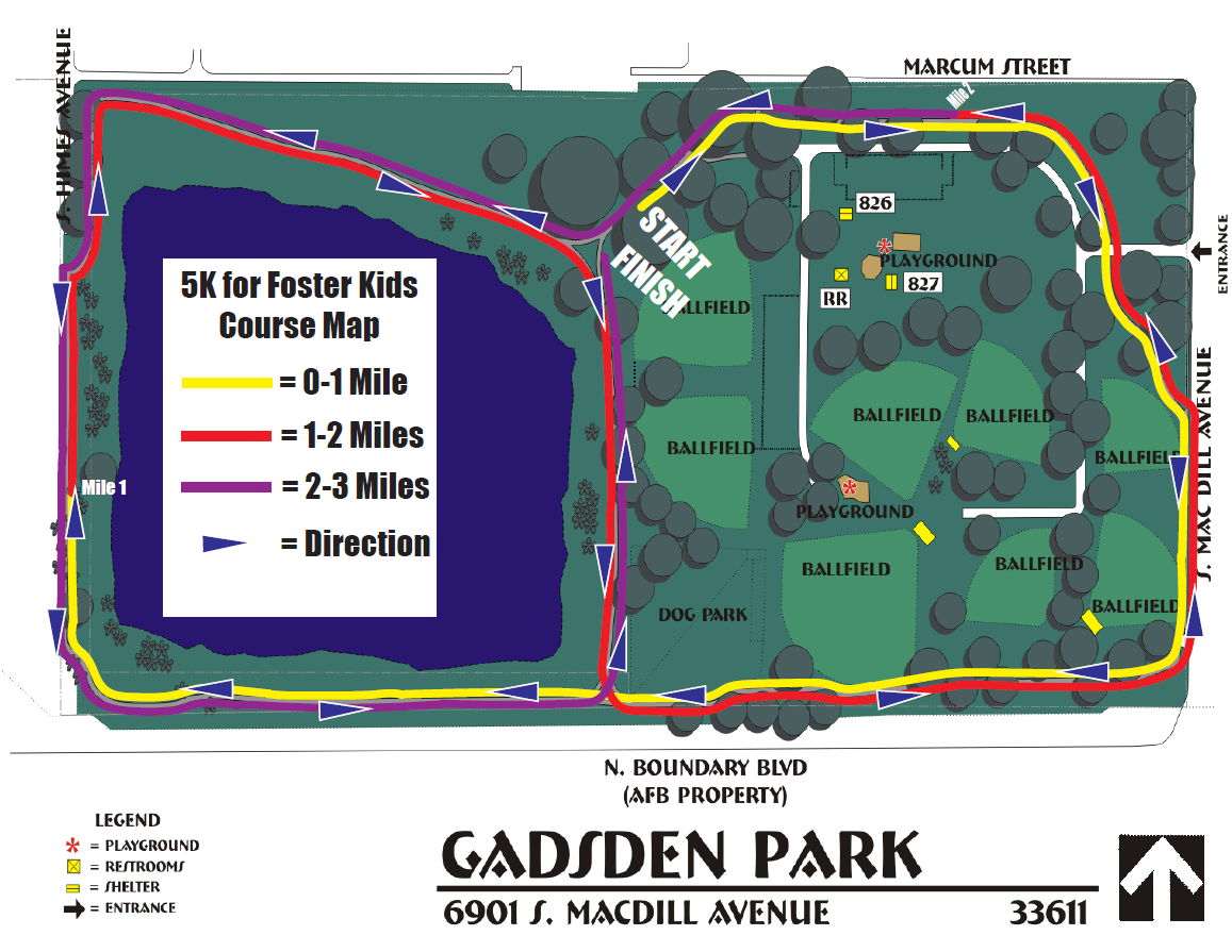 5K for Fosters Kids_2022 Course Map