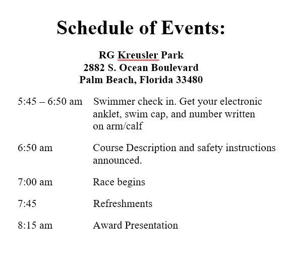 Schedule of Events