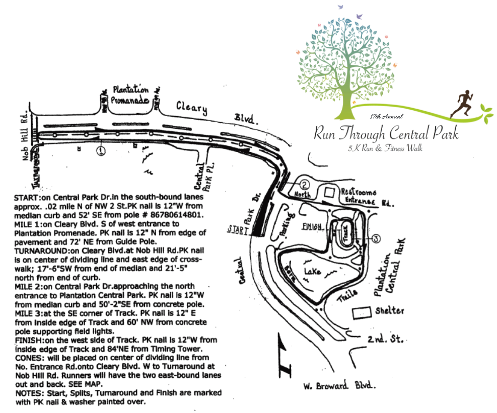 Run Through Central Park 5K_Course Map