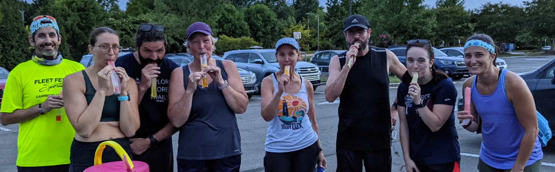 Runners Eating Popsicles
