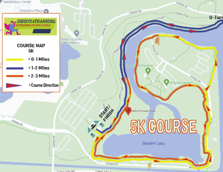 4th Annual Diego S Superhero 5K 4Life Victory Sports Management   2024 Diegos 5K Course Map 