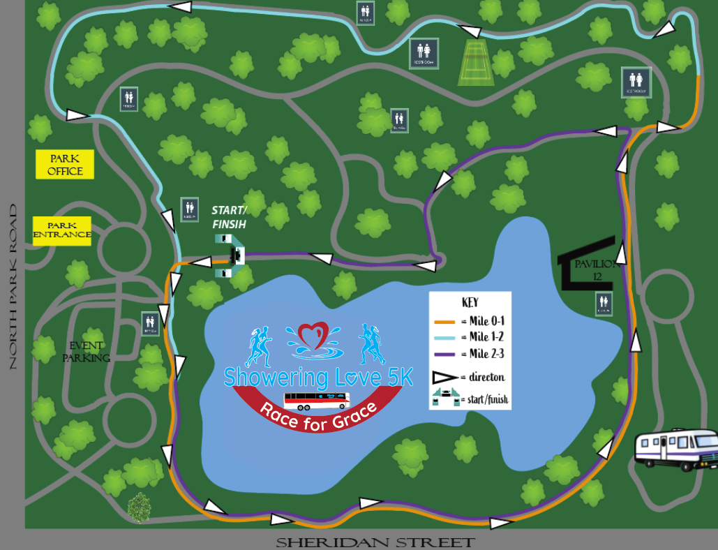 2023 Splash of Love 5K_Course Map