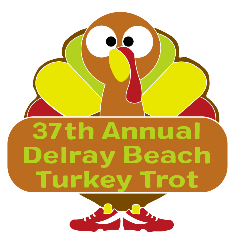 2023 Delray Beach Turkey Trot 5K_Finisher Medal