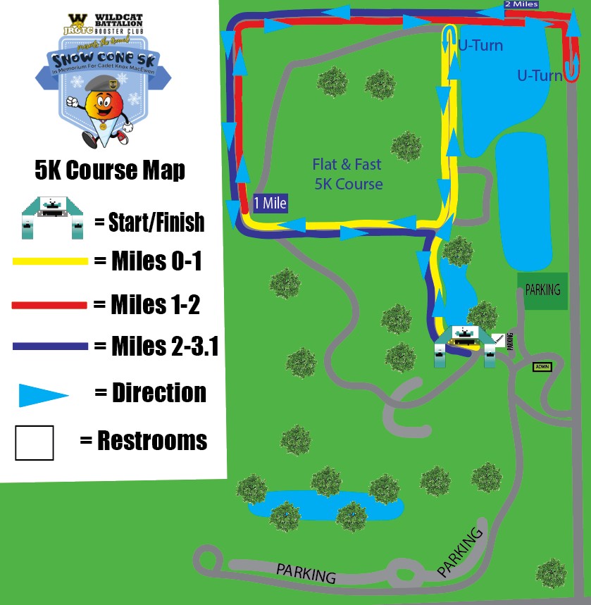 2024 Snow Cone 5K_Course Map