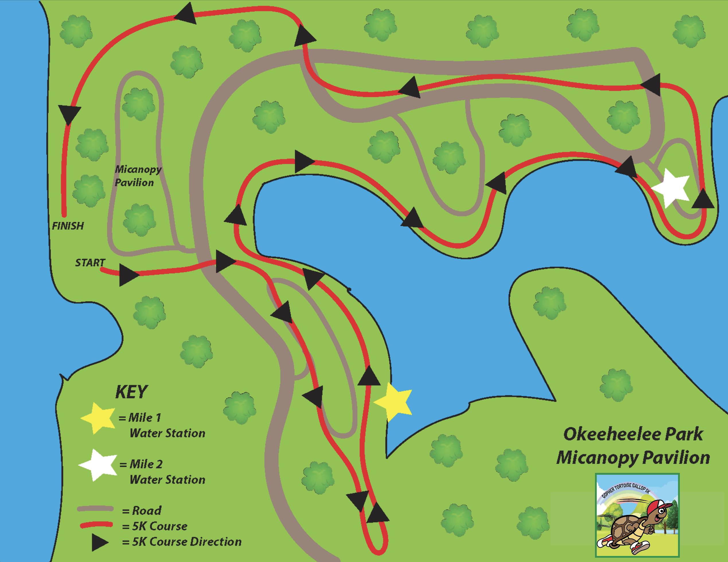 Gopher Tortoise 5K Course Map