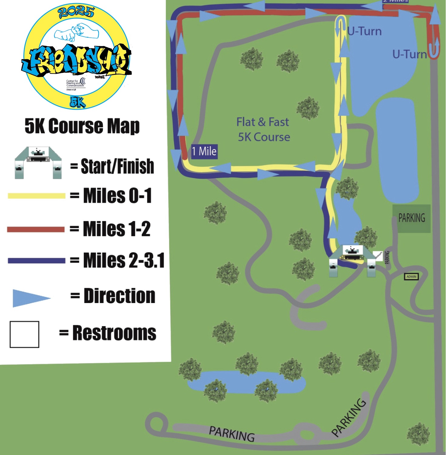 2025 Friendship 5K_Course Map