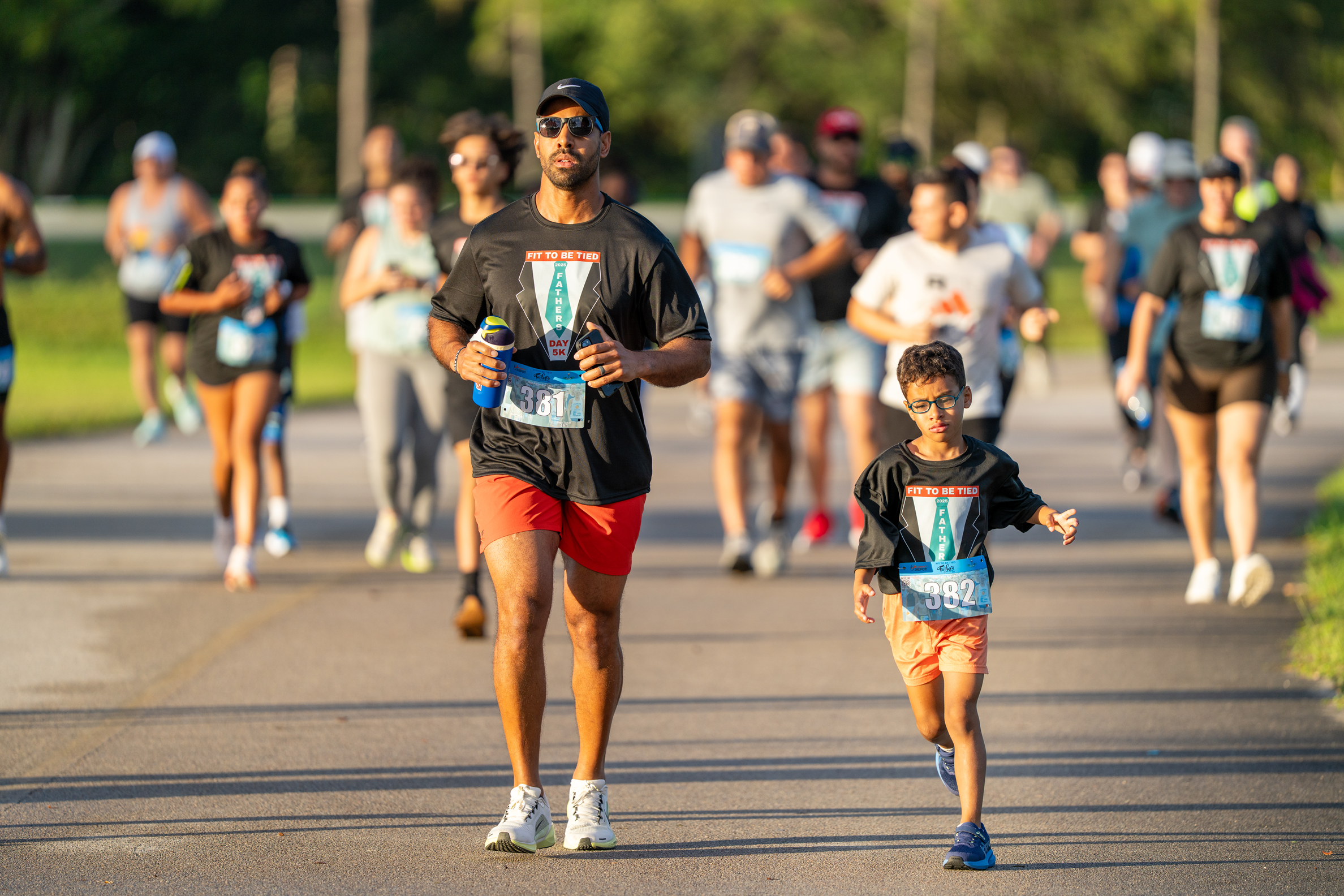 A_Dad and Son Running