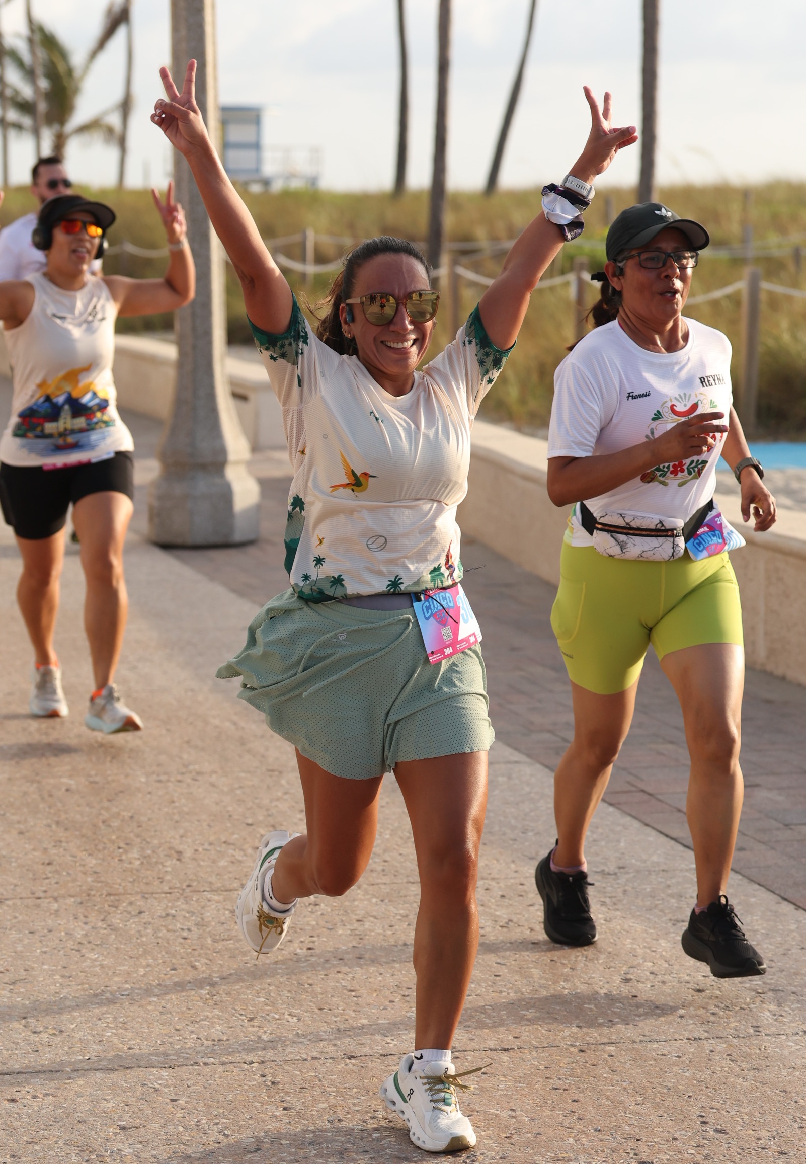 A_Runner with arms up